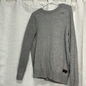 Men’s gray sweater.